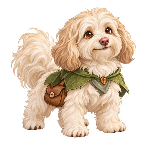 Bagel, a fluffy cream woodland heroine with a rose-brown nose